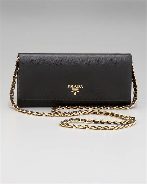 prada saffiano wallet on a chain ebay|Prada saffiano wallet sale.